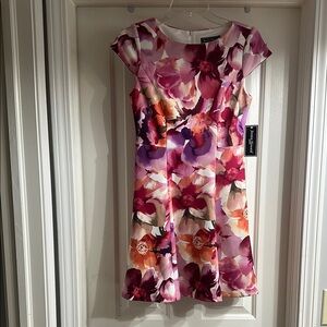 Jessica Howard Pink and Purple Fit and Flare Mini Dress